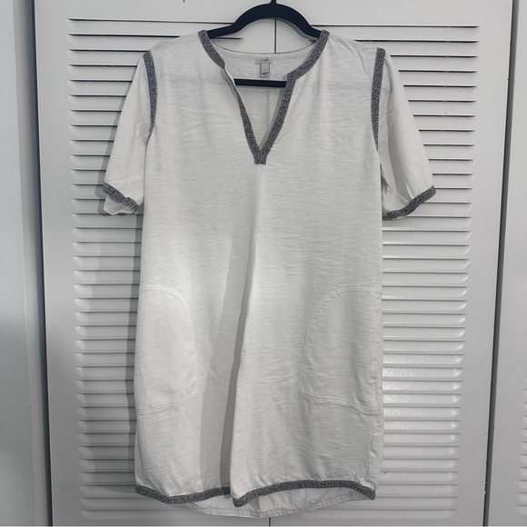 J. Crew White and Black Textured Top - Picture 1 of 7